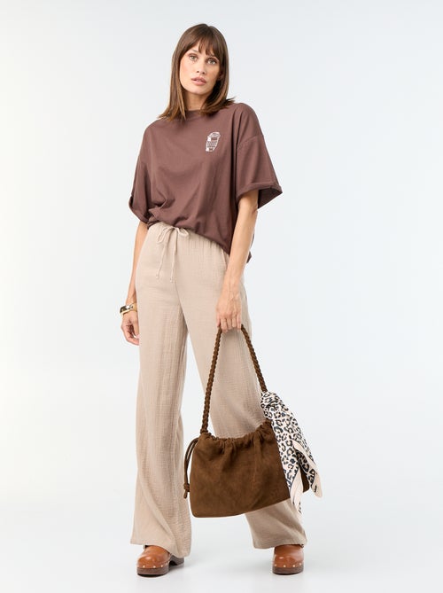 T-shirt oversize avec print au dos - Kiabi T-shirt oversize avec print au dos - Kiabi