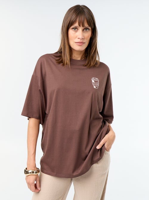 T-shirt oversize avec print au dos - Kiabi T-shirt oversize avec print au dos - Kiabi