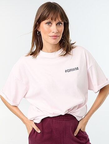 T-shirt oversize avec print au dos