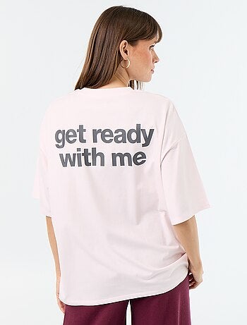 T-shirt oversize avec print au dos