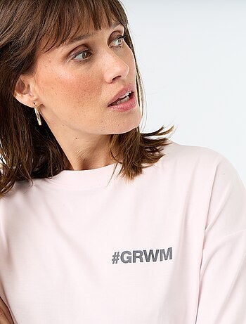 T-shirt oversize avec print au dos