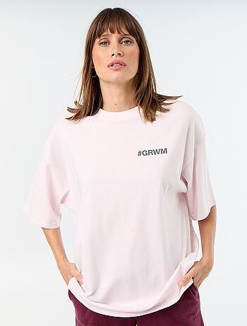 T-shirt oversize avec print au dos