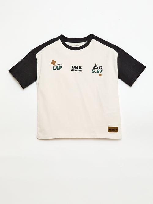 T-shirt oversize color bloc - Kiabi