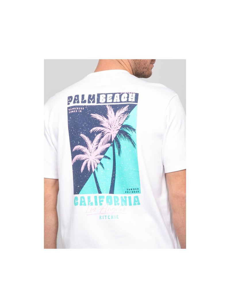 T-shirt oversize coton nahatol Blanc - Kiabi