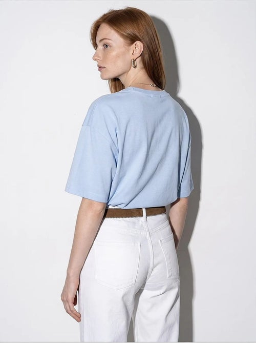 T-shirt oversize en coton à col rond dilvin - Kiabi T-shirt oversize en coton à col rond dilvin - Kiabi