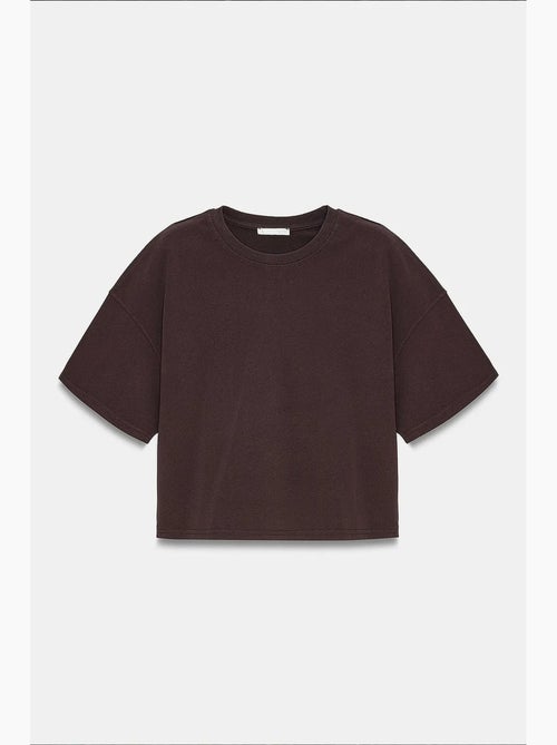 T-shirt oversize en coton à col rond dilvin - Kiabi T-shirt oversize en coton à col rond dilvin - Kiabi
