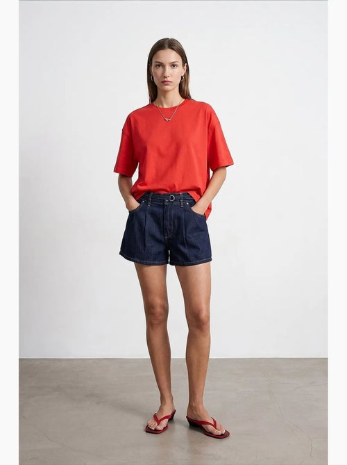 T-shirt oversize en coton à col rond dilvin - Kiabi T-shirt oversize en coton à col rond dilvin - Kiabi