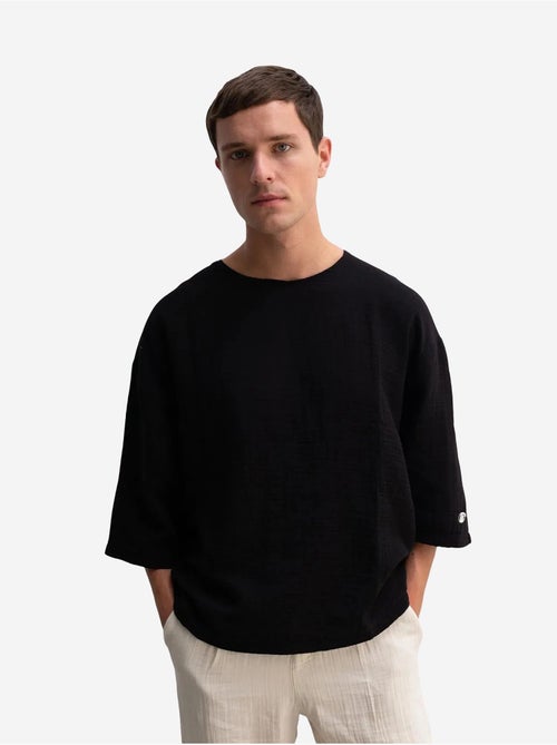 T-shirt oversize en coton à col rond giesto - Kiabi T-shirt oversize en coton à col rond giesto - Kiabi