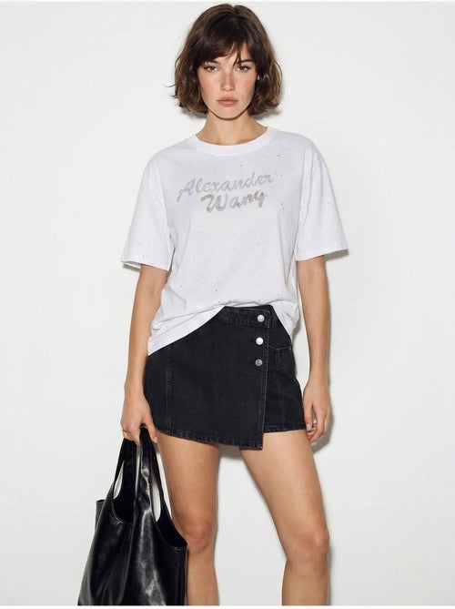 T-shirt oversize en jersey de coton imprimé lucci - Kiabi T-shirt oversize en jersey de coton imprimé lucci - Kiabi