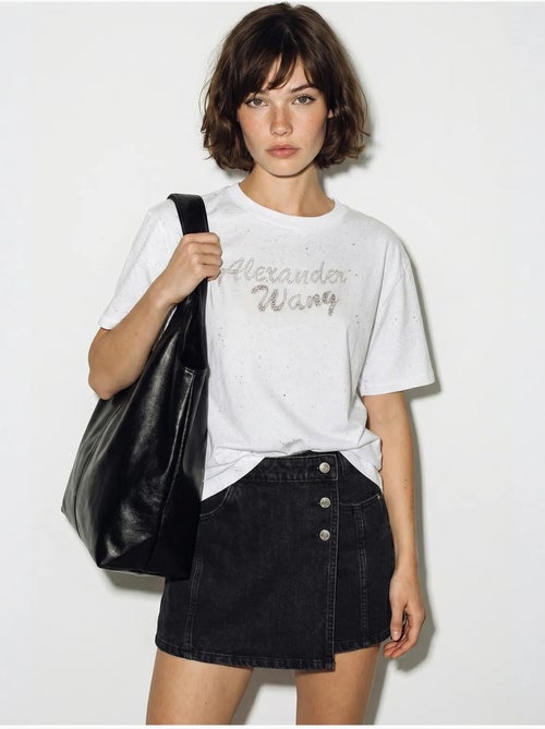 T-shirt oversize en jersey de coton imprimé lucci - Kiabi T-shirt oversize en jersey de coton imprimé lucci - Kiabi