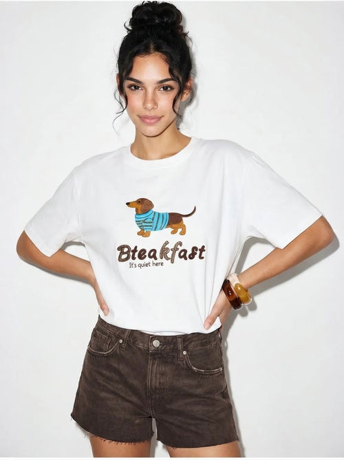 T-shirt oversize en jersey de coton imprimé lucci - Kiabi T-shirt oversize en jersey de coton imprimé lucci - Kiabi