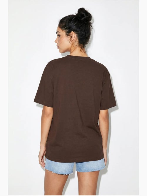 T-shirt oversize en jersey de coton imprimé lucci - Kiabi