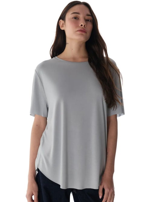 T-shirt oversize en modal à col rond penti - Kiabi T-shirt oversize en modal à col rond penti - Kiabi