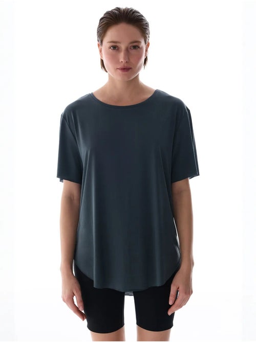 T-shirt oversize en modal à col rond penti - Kiabi
