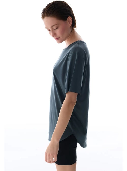 T-shirt oversize en modal à col rond penti - Kiabi