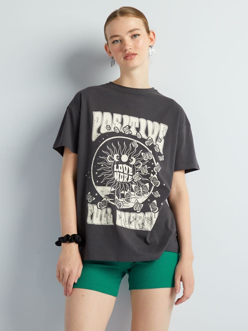 T shirt oversize imprim