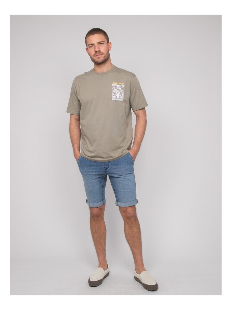 T-shirt oversize motifs nikimaka Kaki - Kiabi