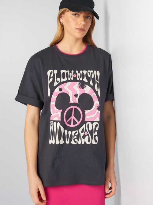 T-shirt oversize style hippie 'Mickey' de 'Disney' - Kiabi