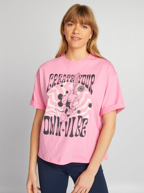 T-shirt oversize style hippie 'Mickey' de 'Disney' - Kiabi