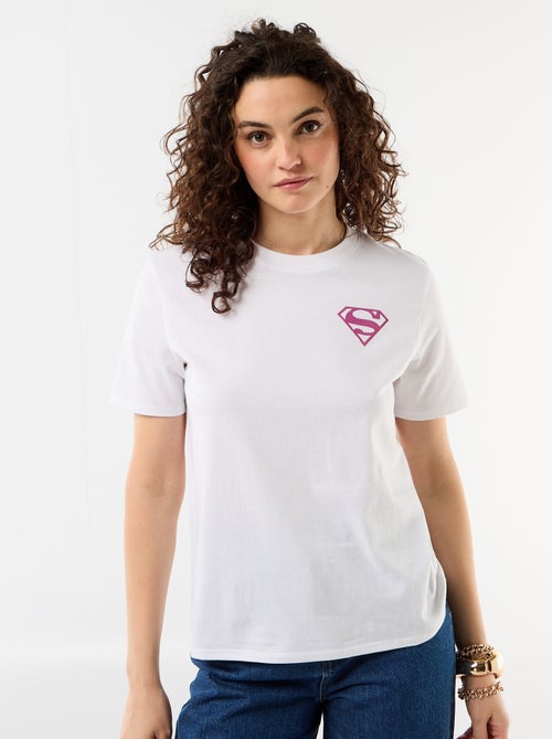 T-shirt oversize 'Supergirl' 'DC Comics' à manches courtes - Kiabi