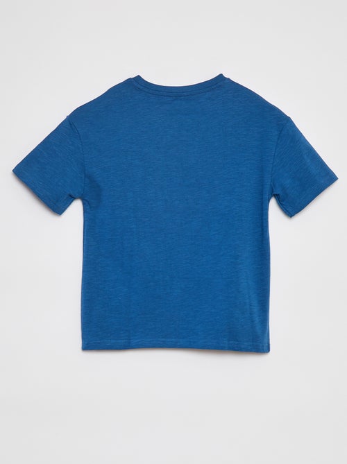 T-shirt oversize uni avec poche - Kiabi