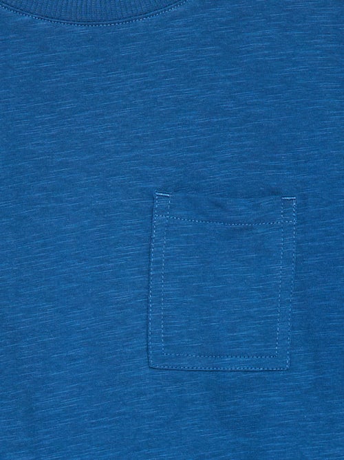 T-shirt oversize uni avec poche - Kiabi