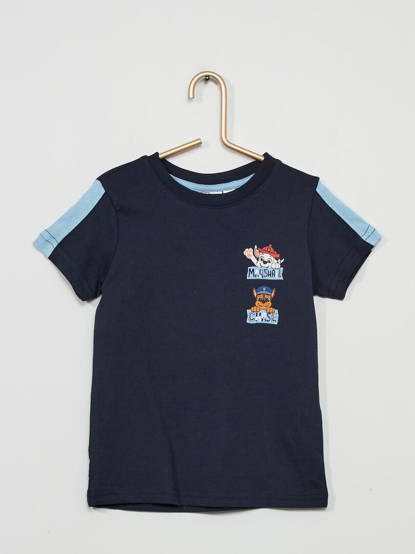 T-shirt 'Pat' Patrouille' en maille jersey bleu marine - Kiabi