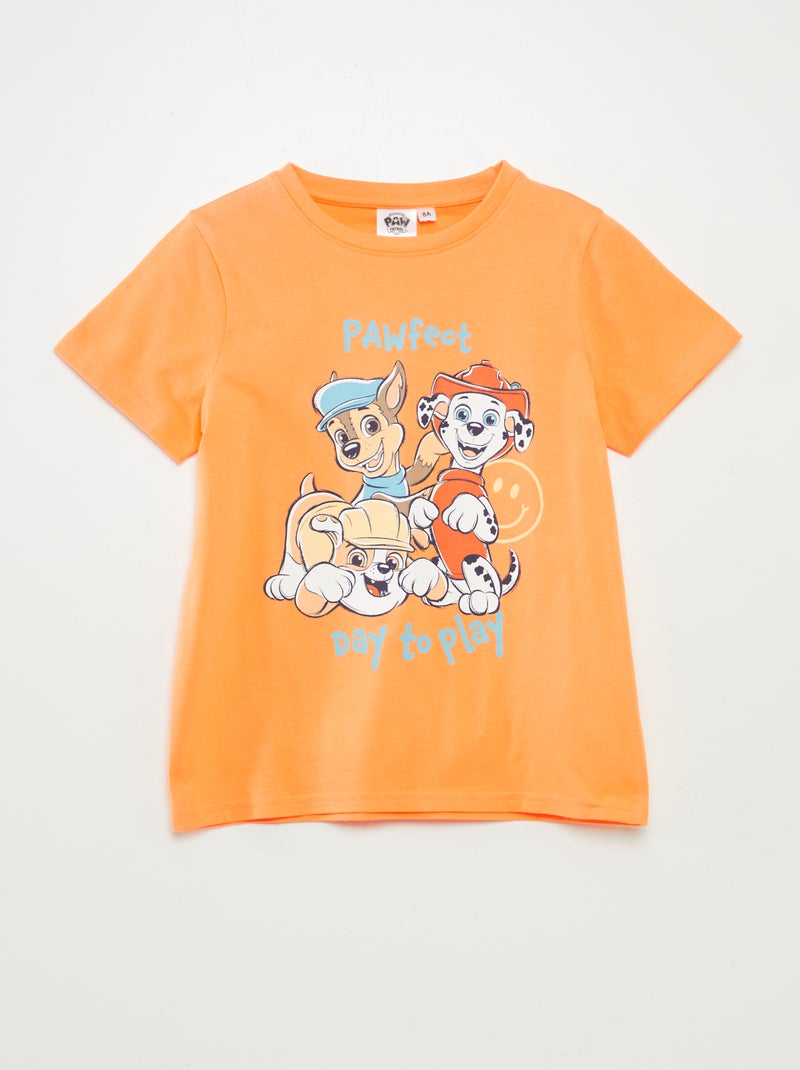 T-shirt 'Pat 'Patrouille' manches courtes ORANGE - Kiabi