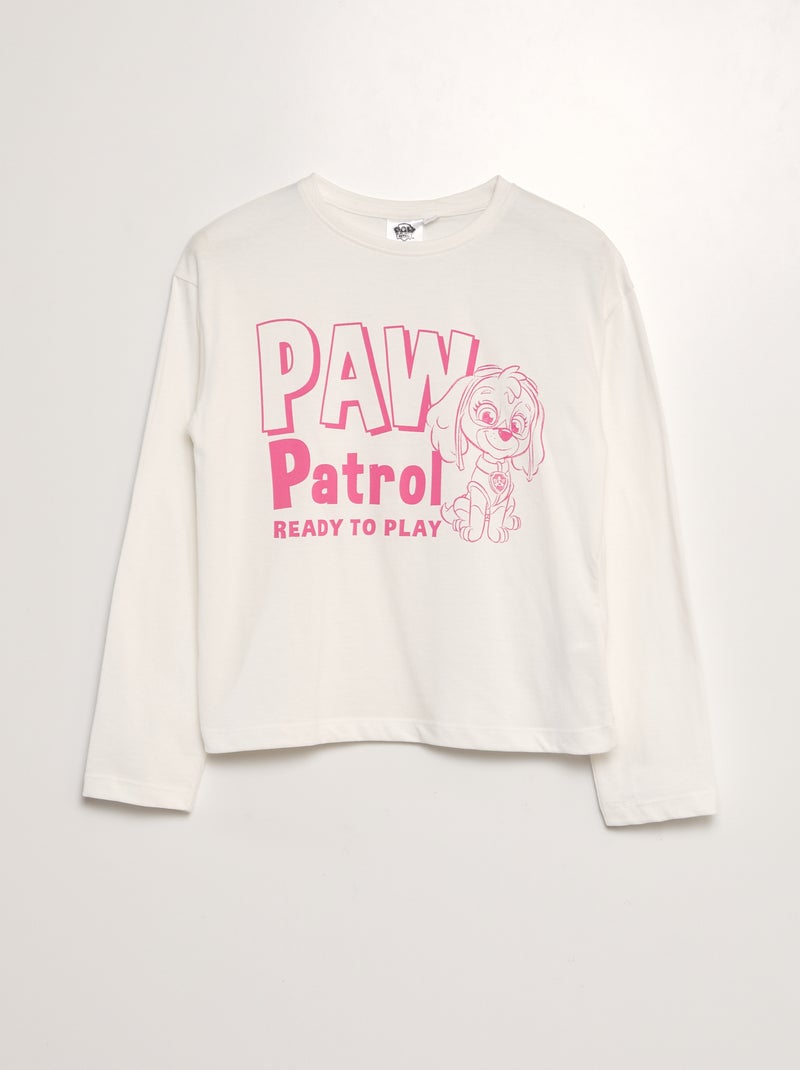 T-shirt 'Pat'Patrouille' Blanc/rose - Kiabi