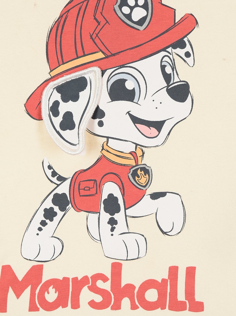 T-shirt 'PAW Patrol' met korte mouwen Biege - Kiabi