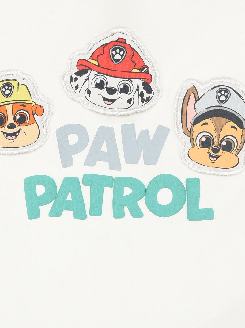 T-shirt 'PAW Patrol' met korte mouwen Wit - Kiabi