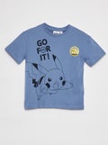 T-shirt 'Pikachu' 'Pokémon' BLAUW - Kiabi
