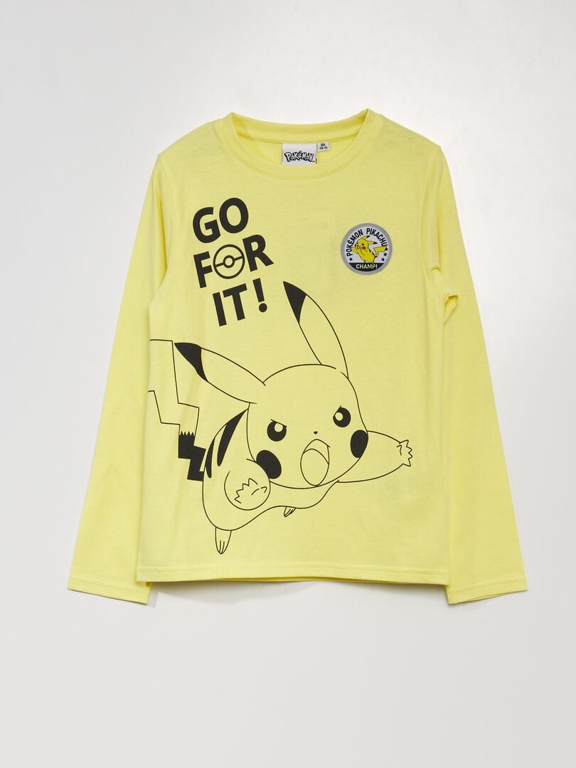 Tshirt 'Pikachu' 'Pokémon' jaune Kiabi 9.00€