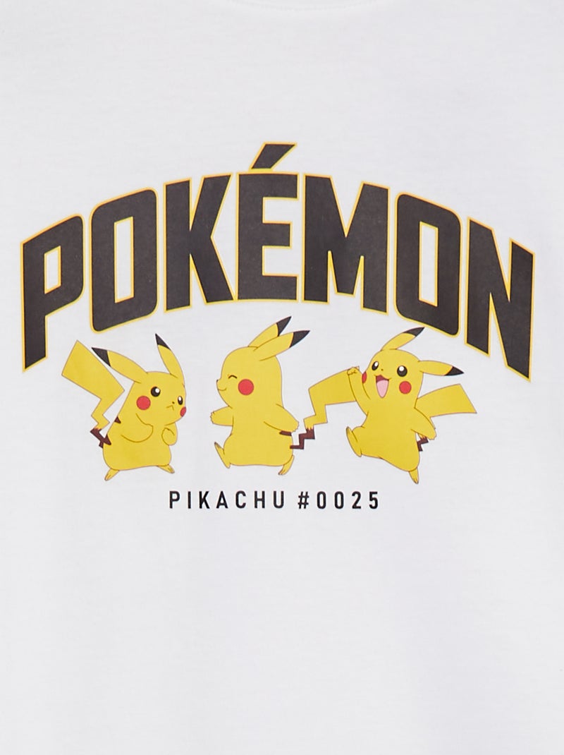 T-shirt 'Pikachu' 'Pokémon' wit - Kiabi