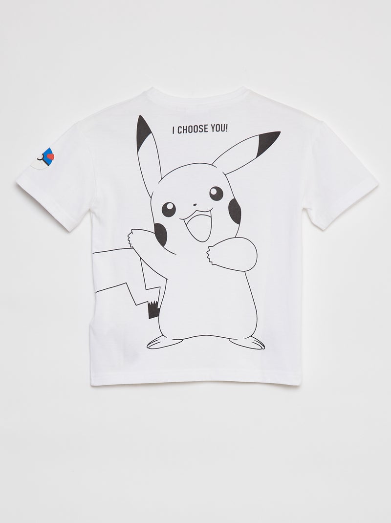 T-shirt 'Pikachu' 'Pokémon' wit - Kiabi