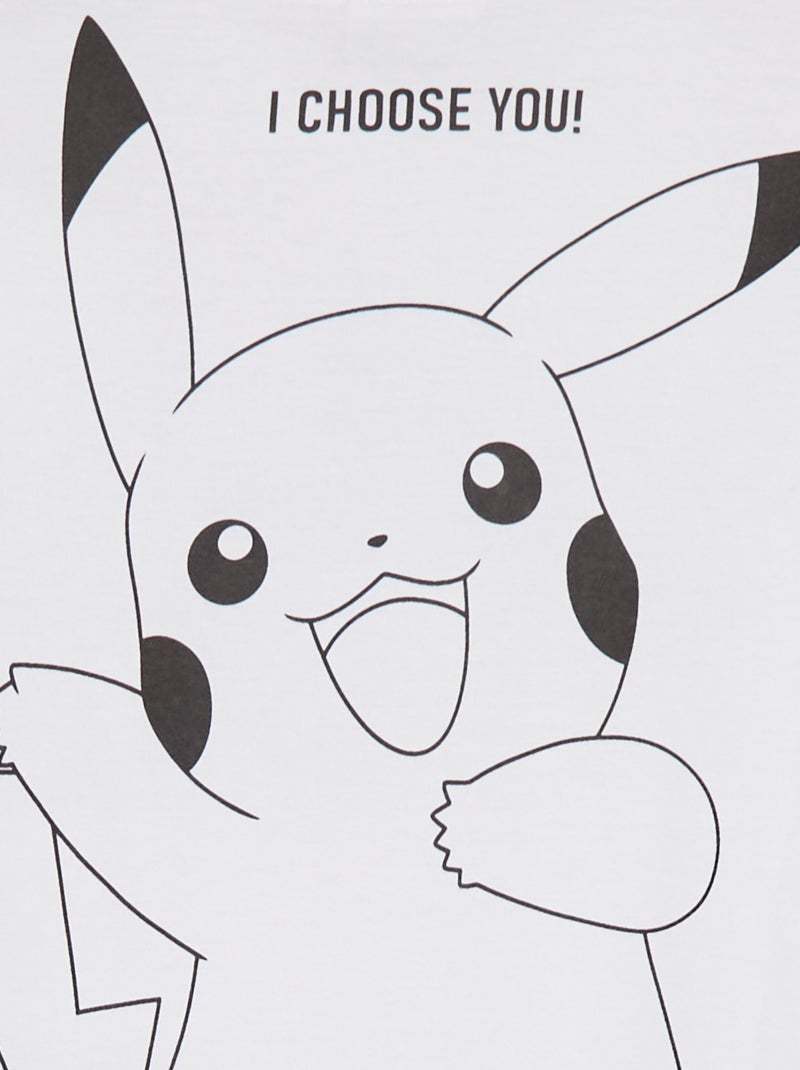T-shirt 'Pikachu' 'Pokémon' wit - Kiabi
