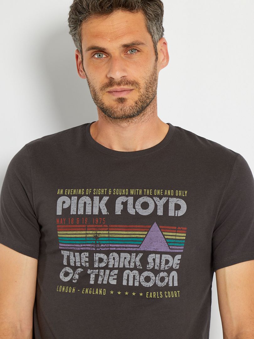 T-shirt 'Pink Floyd' donkergrijs - Kiabi