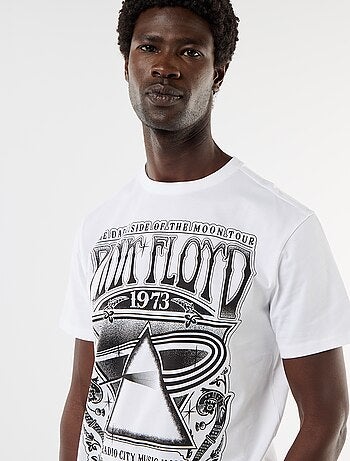 T-shirt 'Pink Floyd' met korte mouwen