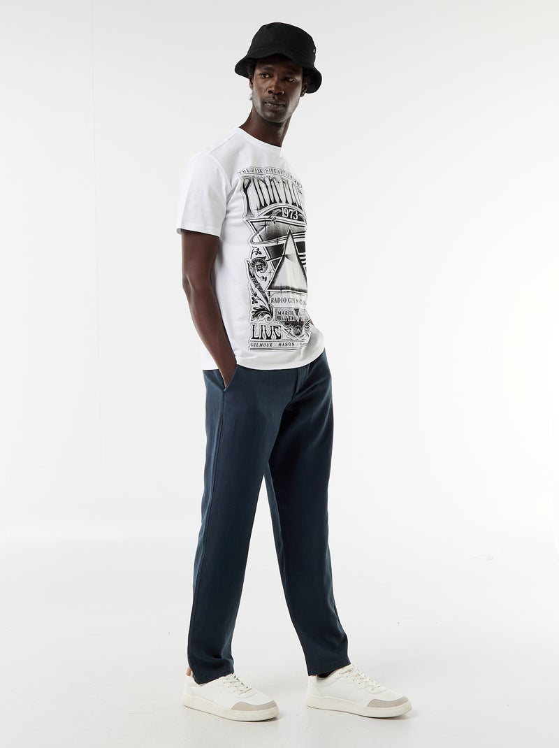 T-shirt 'Pink Floyd' met korte mouwen Wit - Kiabi