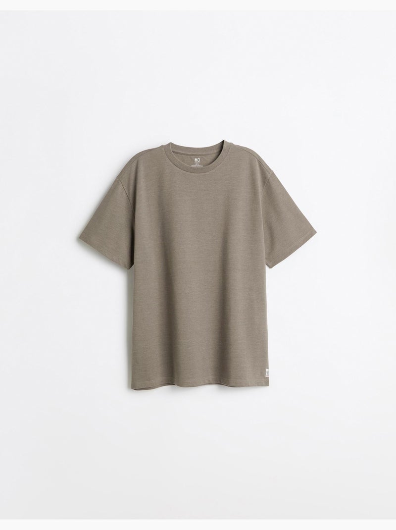 T-shirt piquet, mo fashion Bruin - Kiabi