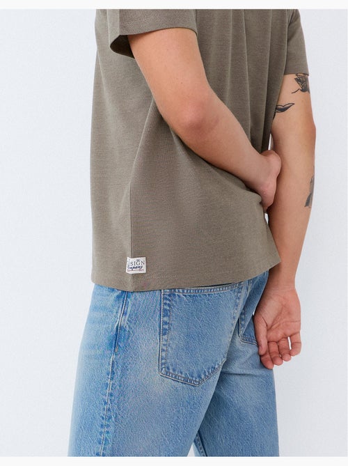 T-shirt piquet, mo fashion - Kiabi T-shirt piquet, mo fashion - Kiabi