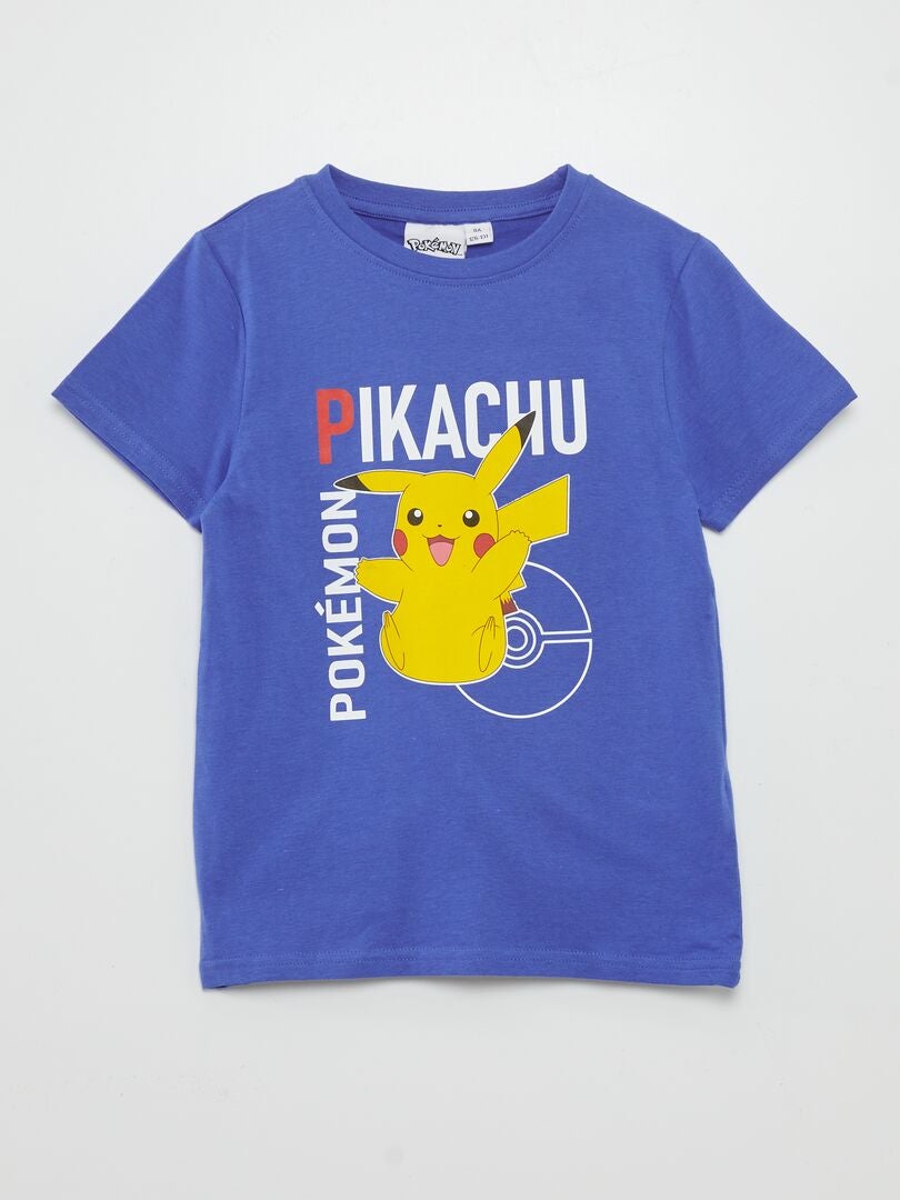 T-shirt 'Pokémon' manches courtes bleu - Kiabi