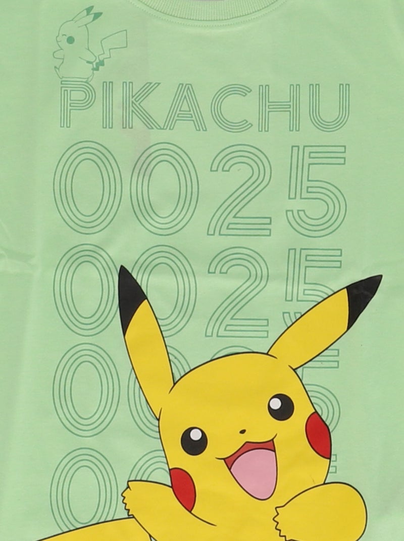 T-shirt 'Pokémon' met korte mouwen Groen - Kiabi