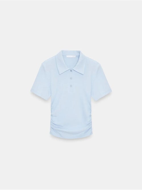 T-shirt polo court femme, coupe slim dilvin - Kiabi