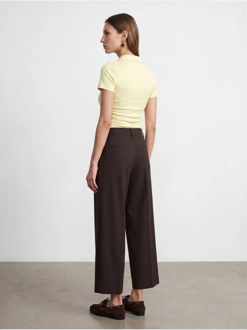 T-shirt polo court femme, coupe slim dilvin - Kiabi