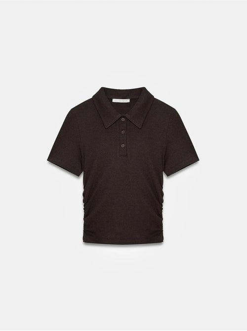 T-shirt polo court femme, coupe slim dilvin - Kiabi T-shirt polo court femme, coupe slim dilvin - Kiabi