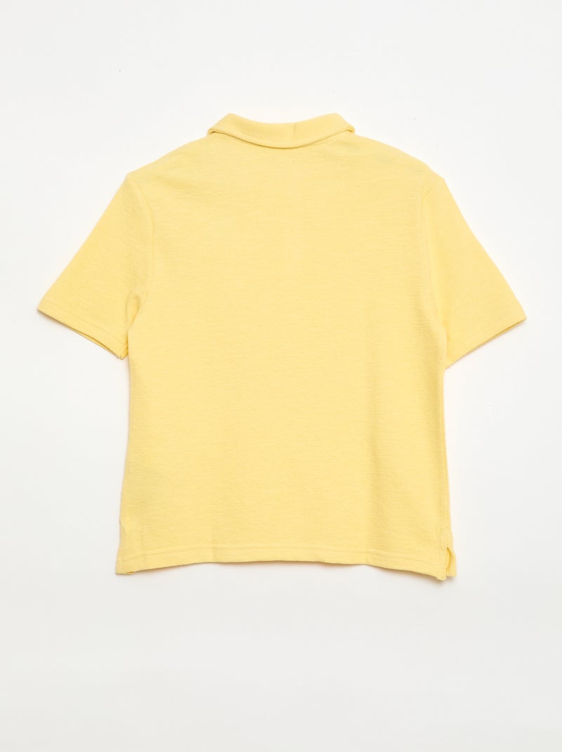 T-shirt polo Geel - Kiabi