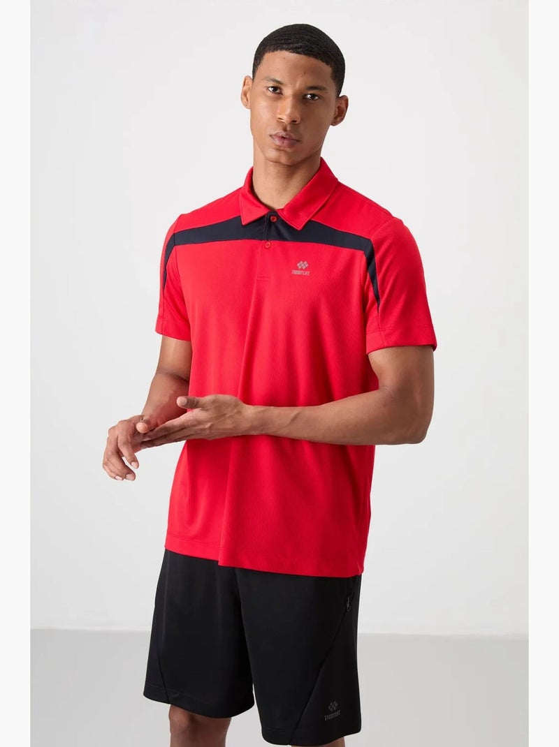 T-shirt polo homme à blocs de couleur tommy Rouge - Kiabi
