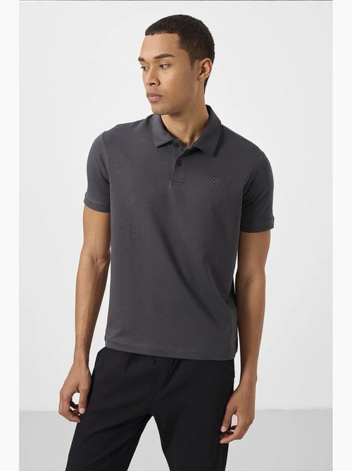T-shirt polo homme en mélange de coton tommy - Kiabi