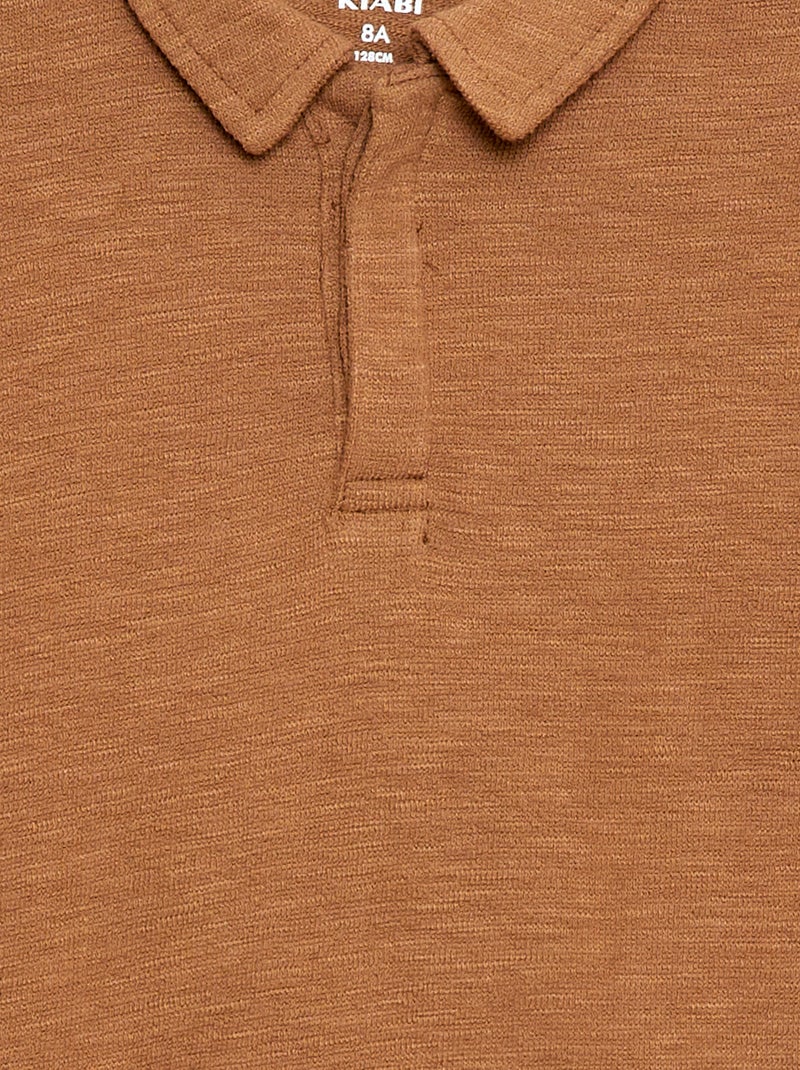 T-shirt polo Lichtbruin - Kiabi